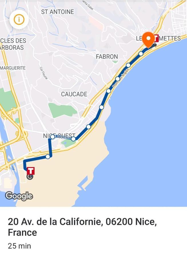 Magnifique Appartement 60M2 ,3 Pieces , Equipee,Tres Lumineux, 2 Minutes A Pied De La Plage Ніцца Екстер'єр фото